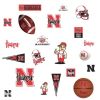 RoomMates RMK1101SCS University of Nebraska Peel & Stick Wall Decals RoomMates RMK1101SCS University of Nebraska Peel & Stick Wall Decals