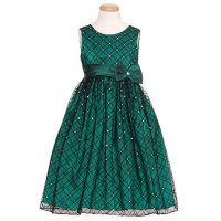 Jayne Copeland Little Girls Size 6X Green Sparkle Christmas Dress Jayne Copeland Little Girls Size 6X Green Sparkle Christmas Dress