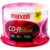 Maxell Music 32x 80 minute / 700MB CD-R Media for Audio - 30 Pack Spindle (625335)