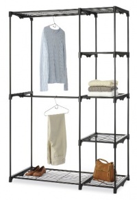 Whitmor 6779-4114-BLK Double Rod Closet, Black