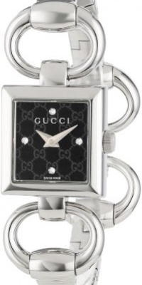 Gucci Women's YA120507 Tornabuoni Square Black Dial Watch Gucci Women's YA120507 Tornabuoni Square Black Dial Watch