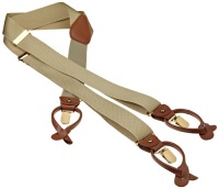 Geoffrey Beene Men's Basket Weave Solid Brass Suspender Geoffrey Beene Men's Basket Weave Solid Brass Suspender
