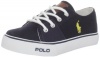 Polo Ralph Lauren Kids Cantor Lace-Up Sneaker (Toddler/Little Kid/Big Kid),Navy,4 M US Big Kid