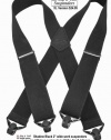 Shadow Black XL Work Suspenders with Black Gripper Clasp