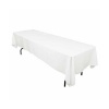 60 x 126 in. Rectangular Polyester Tablecloth White