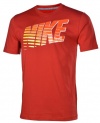 NIKE Men's Dri-Fit Nike Graphic Training Shirt-Red