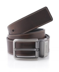 Wear it any way you like it. This Kenneth Cole Reaction belt is reversible for your convenience. Wear it any way you like it. This Kenneth Cole Reaction belt is reversible for your convenience.