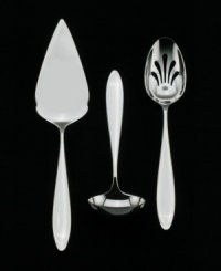 Smooth as a billowing sail, the elegant contours of this flatware set add sophistication to any table. Coordinates with the New Oberon dinnerware collection. Smooth as a billowing sail, the elegant contours of this flatware set add sophistication to any table. Coordinates with the New Oberon dinnerware collection.