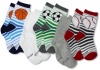 Stride Rite Boys 2-7 5 Pack Gradient Sports Crew, Multi, shoe size 10-13/sock size 7-8.5