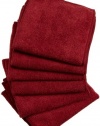 DII Kitchen Millennium Excello Microfiber Kitchen Cloth, Spice Red, Set of 6