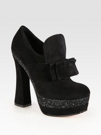Add sparkle with every step while wearing this tall, glitter-coated platform design rendered in fine suede. Self-covered heel, 5½ (140mm)Suede and glitter-covered platform, 1¾ (45mm)Compares to a 3¾ heel (95mm)Suede upperLeather lining and solePadded insoleMade in ItalyThis style runs small. We recommend ordering one half size up for a standard fit. Add sparkle with every step while wearing this tall, glitter-coated platform design rendered in fine suede. Self-covered heel, 5½ (140mm)Suede and glitter-covered platform, 1¾ (45mm)Compares to a 3¾ heel (95mm)Suede upperLeather lining and solePadded insoleMade in ItalyThis style runs small. We recommend ordering one half size up for a standard fit.