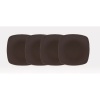 Colorwave 6.5 Mini Quad Plate (Set of 4) Color: Chocolate