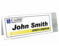 C-Line Large Rigid Plastic Name Tent Holder, Clear, Heavyweight , 4.25 x 11 Inches, 25-Count (87507) C-Line Large Rigid Plastic Name Tent Holder, Clear, Heavyweight , 4.25 x 11 Inches, 25-Count (87507)