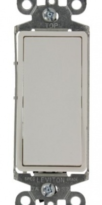 Leviton 5613-W 15 Amp, 120/277 Volt, Decora Rocker Lighted Handle, Illuminated Off 3-Way AC Quiet Switch, Residential Grade, White Leviton 5613-W 15 Amp, 120/277 Volt, Decora Rocker Lighted Handle, Illuminated Off 3-Way AC Quiet Switch, Residential Grade, White
