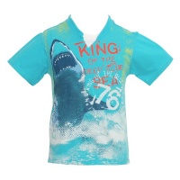 Freestyle Revolution Boys Size 2T Aqua Shark Short Sleeve T-Shirt Freestyle Revolution Boys Size 2T Aqua Shark Short Sleeve T-Shirt
