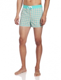 Original Penguin Men's Plaid Swim Trunk Original Penguin Men's Plaid Swim Trunk