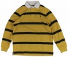 Polo Ralph Lauren Men's Striped Fleece Rugby Shirt (Yellow/Navy)