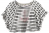 Roxy Kids Girls 2-6X Break The Ice Poncho, Sea Spray Stripe, 2T