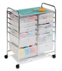 Honey-Can-Do 12 Drawer Chrome Studio Organizer Cart Honey-Can-Do 12 Drawer Chrome Studio Organizer Cart