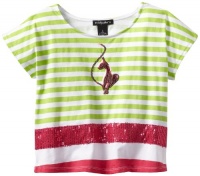 Baby Phat Girl's Colorblock Stripe Top, Green, Small Baby Phat Girl's Colorblock Stripe Top, Green, Small