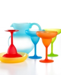 Al fresco fiesta. This colorful margarita set entertains parties of four with practically indestructible drinkware and serving essentials to create and enjoy yummy frozen cocktails. A must for summer from The Cellar. (Clearance) Al fresco fiesta. This colorful margarita set entertains parties of four with practically indestructible drinkware and serving essentials to create and enjoy yummy frozen cocktails. A must for summer from The Cellar. (Clearance)