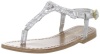 Polo Ralph Lauren Kids Alexa Sandal (Toddler/Little Kid/Big Kid),Silver/White,8 M US Toddler