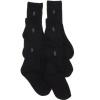 Polo Ralph Lauren boys crew socks black 6pairs - 4-7 (shoe size 10-13)