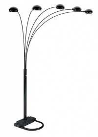 ORE International 6962BK 5 Arm Arch Floor Lamp, Black ORE International 6962BK 5 Arm Arch Floor Lamp, Black