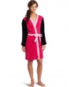 Sweet Juniors Fuchsia Color Block Kimono Robe