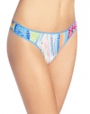 OnGossamer Women's Printed Mesh Hip Thong Panty