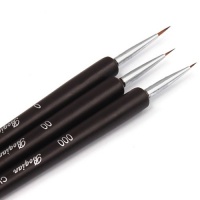 Nail Art Brushes- Professional Nail Art Brushes- Sable Nail Art Brush Pen, Detailer, Liner **Set of 3 Nail Art Brushes- Professional Nail Art Brushes- Sable Nail Art Brush Pen, Detailer, Liner **Set of 3