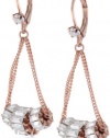 Betsey Johnson Iconic Baguette Crystal Baguette Chandelier Drop Earrings