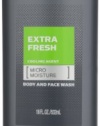 Dove Men + Care Body and Face Wash, Extra Fresh, 18 Ounce (Pack of 3)