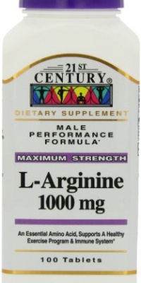 21st Century L-Arginine 1000 Mg Tablets, 100-Count 21st Century L-Arginine 1000 Mg Tablets, 100-Count