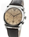 Emporio Armani Classic Chronograph Amber Dial Mens Watch AR0348