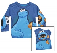 Sesame Street Boys 2-7 Cookie Monster Knit Tee Sesame Street Boys 2-7 Cookie Monster Knit Tee