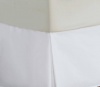 Divatex 200-Thread Count Twin Bed Skirt/Dust Ruffles, White