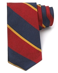 Pep up your prep-school style with this traditional stripe tie from Jack Spade, crafted in soft silk for an urbane touch. Pep up your prep-school style with this traditional stripe tie from Jack Spade, crafted in soft silk for an urbane touch.