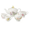 Lenox 826075 Butterfly Meadow Tea Set, White, Mini