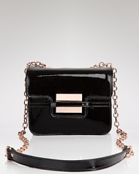 In slick patent leather and rosegold hardware, this modern shoulder bag is a chic haven for storing the essentials. From Z Spoke Zac Posen. In slick patent leather and rosegold hardware, this modern shoulder bag is a chic haven for storing the essentials. From Z Spoke Zac Posen.
