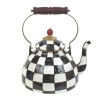 MacKenzie-Childs Courtly Check Enamel Tea Kettle 2 Quart