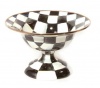 MacKenzie-Childs Courtly Check Enamel Compote - Small 7.5 dia., 5 tall (10 oz.)