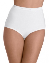 Hanes Women's Cotton Briefs 6 Pack White