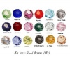 Lot 100 pcs Swarovski ROUND #5000 Crystal Beads 4mm. 10 colors: Crystal, Jonquil, Rose, Lt Colorado Topaz, Purple Velvet, Aquamarine, Lt Siam, ....