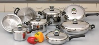 Chef's Secret 14 Piece Element Cookware with Thermo Control Knobs