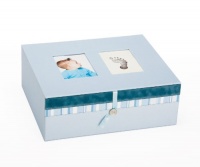 Pearhead Keepsake Box, Blue Pearhead Keepsake Box, Blue