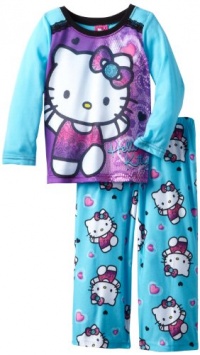 AME Sleepwear Girl's Hello Kitty 2-Piece Sleep Set AME Sleepwear Girl's Hello Kitty 2-Piece Sleep Set