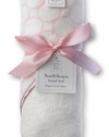 SwaddleDesigns Organic Cotton Hooded Towel - Pastel Pink Mod Circles on Ivory