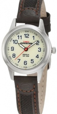 Timex Women's T41181 Expedition Metal Field Brown Leather and Nylon Strap Watch Timex Women's T41181 Expedition Metal Field Brown Leather and Nylon Strap Watch