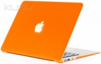 Kuzy - AIR 13-inch ORANGE Rubberized Hard Case Cover SeeThru for Apple MacBook Air 13.3 (A1369 and A1466) - Orange Kuzy - AIR 13-inch ORANGE Rubberized Hard Case Cover SeeThru for Apple MacBook Air 13.3 (A1369 and A1466) - Orange